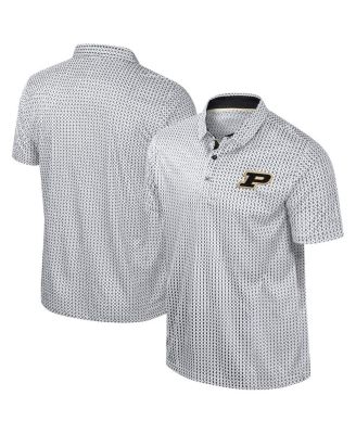 Colosseum - Men's Black Purdue Boilermakers Big Tall Marty Rival Polo Shirt