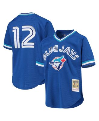 Mitchell & Ness - Big Boys and Girls Roberto Alomar Royal Toronto Blue Jays Cooperstown Collection Mesh Batting Practice Jersey