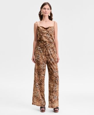 I.N.C. International Concepts - Women's Cheetah-Print Wide-Leg Pants, Exclusively at Macy's