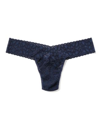 Hanky Panky - Women's Leopard Lace Low Rise Thong Underwear