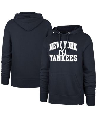 '47 Brand - Men's Navy New York Yankees Big Tall Velocity Fleece Pullover Hoodie