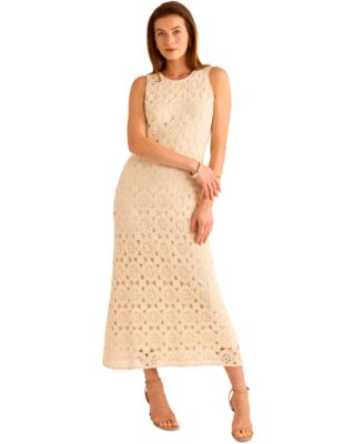 Vince Camuto - Women's Crochet Maxi Tank Dress