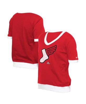 New Era - Women's Red Chicago White Sox 2025 City Connect Rhinestone V-Neck T-Shirt