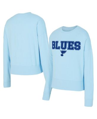 Concepts Sport - Women's Light Blue St. Louis Blues Tonal Pullover Sweatshirt
