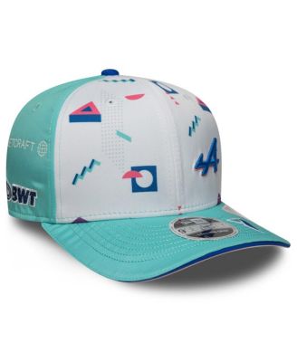 New Era - Men's Jack Doohan White/Aqua 2025 Miami Grand Prix Driver Number 9SEVENTY Adjustable Hat