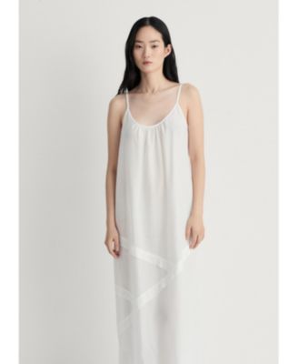 MANGO - Women's Cotton Spaghetti Strap Nightgown