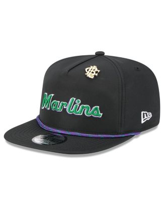 New Era - Men's Black Miami Marlins 2025 Big League Chew Golfer Snapback Hat