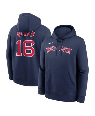 Nike - Men's Jarren Duran Navy Boston Red Sox Player Name Number Club Fleece Pullover Hoodie