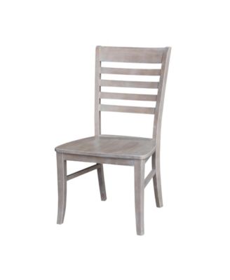 International Concepts - Cosmo Chair - Washed Finish, Set of 2