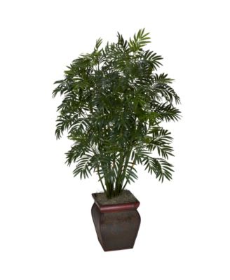 Nearly Natural - Mini Bamboo Palm w/ Decorative Vase