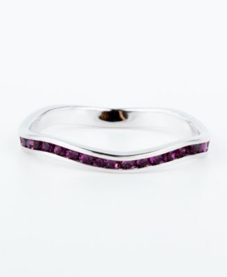 Macy's - Swarovski Crystal Stackable ring in Sterling Silver