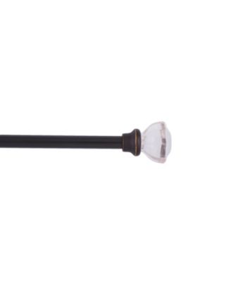 Kenney - Mashapee 1" Premium Decorative Window Curtain Rod 36-66" Bronze
