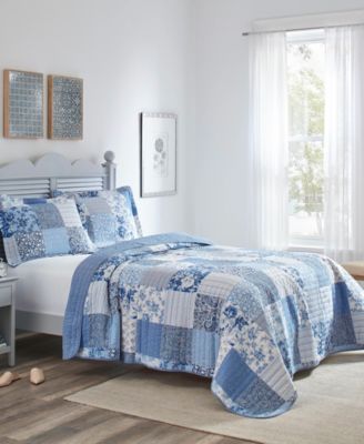 Laura Ashley - Paisley Patchwork Full/Queen Quilt Set