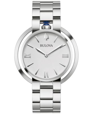 Bulova - Women's Rubaiyat Stainless Steel Bracelet Watch 40mm