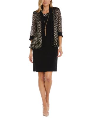 R & M Richards - Women's Chevron Jacket & Sheath Dress
