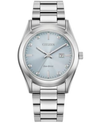Citizen - Women's Sport Luxury Diamond Accent Stainless Steel Bracelet Watch 33mm