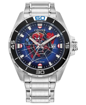 Citizen - Men's Marvel Spider-Man Stainless Steel Bracelet Watch 44mm
