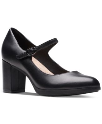 Clarks - Women's Bayla Nora Ankle-Strap Platform Dress Pumps