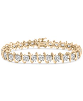 Macy's - Diamond Tennis Bracelet (5 ct. t.w.) in 10k Gold