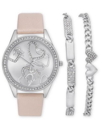 I.N.C. International Concepts - Women's Pink Strap Watch 39mm Gift Set