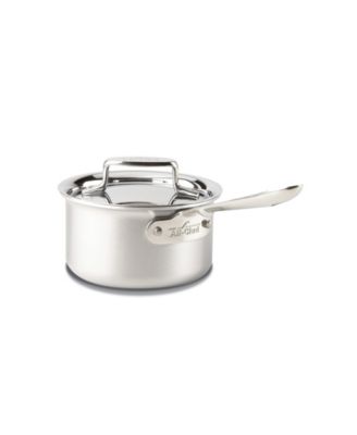 All-Clad - BD5 Covered Saucepan, 1.5 Qt. Brushed Stainless Steel