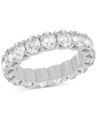 Macy's - Diamond Oval-Cut Full Circle Eternity Band (5 ct. t.w.) in 14k Gold