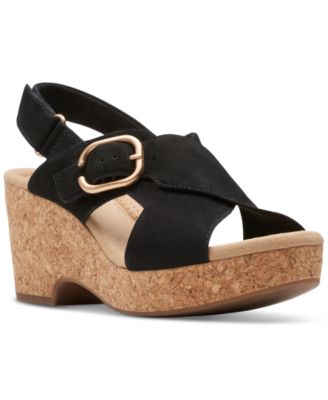 Clarks - Women's Giselle Dove Wedge Sandals