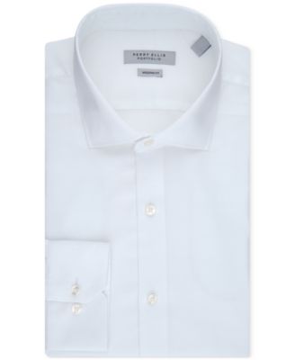 Perry Ellis Portfolio - Men's Modern-Fit Lux Twill Solid Dress Shirt