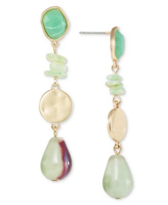 Style & Co - Stone & Bead Linear Drop Earrings