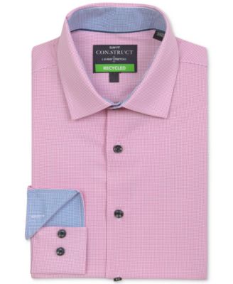 ConStruct - Men's Slim-Fit Micro-Texture Dress Shirt