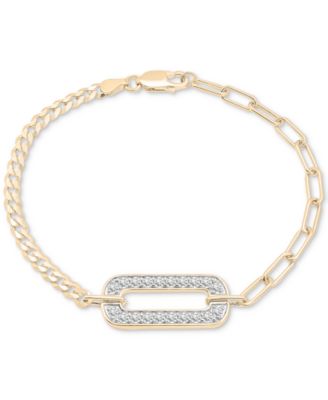 Audrey by Aurate - Diamond Link Two-Chain Bracelet (3/4 ct. t.w.) in Gold Vermeil