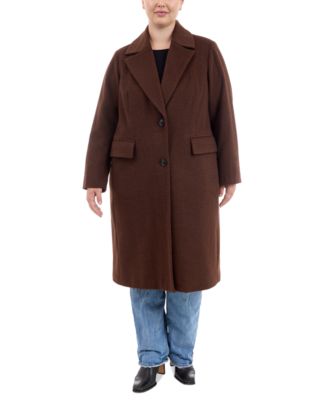 Michael Kors - Plus Size Single-Breasted Coat