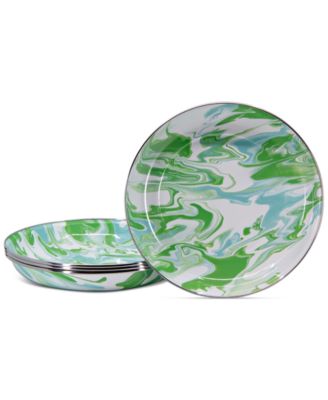 Golden Rabbit - Modern Monet Pasta Plates, Set of 4