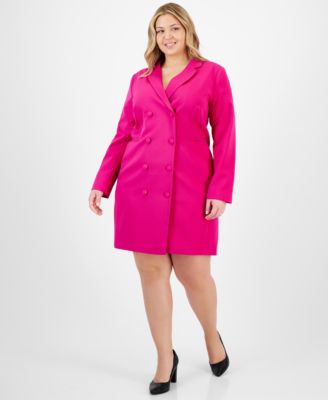 Tahari ASL - Plus Size Milano Trench Button-Front Jacket Dress