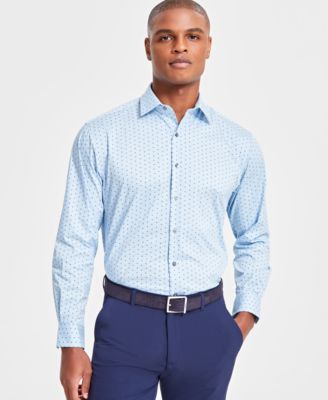 Alfani - Men's Regular-Fit Printed Dress Shirt
