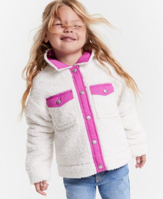 Epic Threads - Little & Big Girls Faux-Sherpa Trucker Jacket