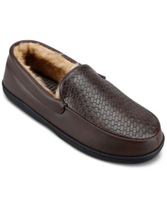 Haggar - Men's Basketweave Embossed Venetian Indoor/Outdoor Slipper