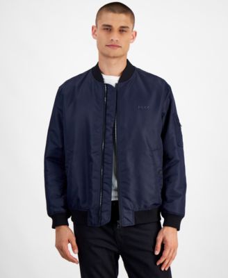 Hugo Boss - Men's Baken2435 Slim-Fit Satin Bomber Jacket