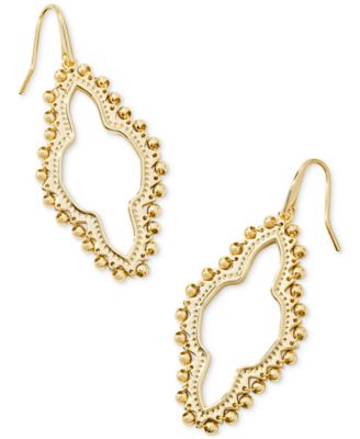 Kendra Scott - Gold-Tone Beaded Open Frame Drop Earrings