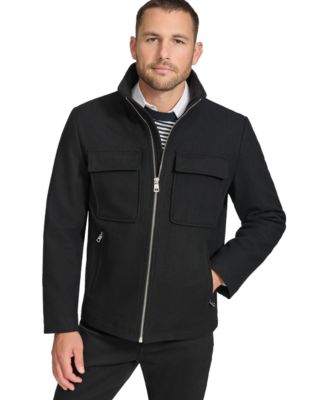 Calvin Klein - Men's Hipster Full-Zip Jacket with Zip-Out Hood