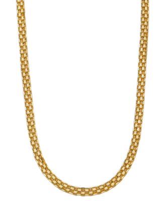 Macy's - Polished Bismark Link 18" Statement Necklace in 10k Gold