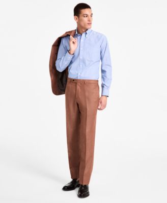 Brooks Brothers - Men's Linen Classic-Fit Suit Pants