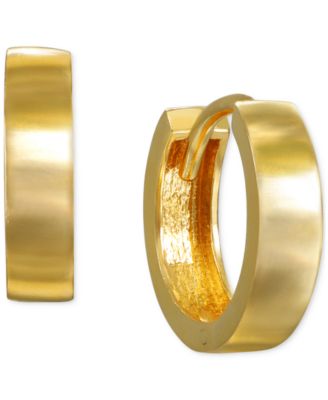 Macy's - High Polished Huggie Extra Small Hoop Earrings in 10k Gold, 0.46"