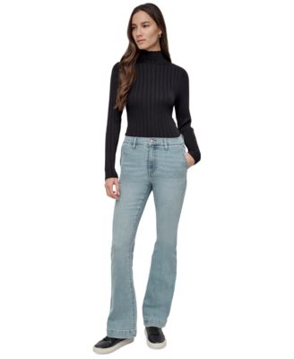 DKNY Jeans - Petite High-Rise Flare-Leg Jeans
