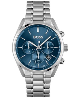 Hugo Boss - Men's Chronograph Champion Stainless Steel Bracelet Watch 44mm