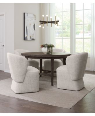 Furniture - 5 Pc. Set (Griffith Round Dining Table & 4 Dimova Chairs), Created for Macy's