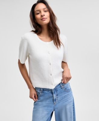 And Now This - Women's Button-Down Knit Cardigan Sweater