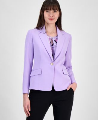 Kasper - Women's One Button Notched Collar Blazer