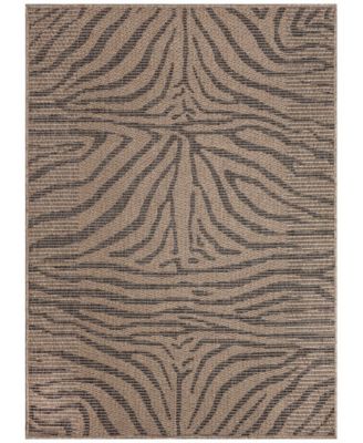 Liora Manne' - Monaco Zebra 7'10"x7'10" Square Area Rug