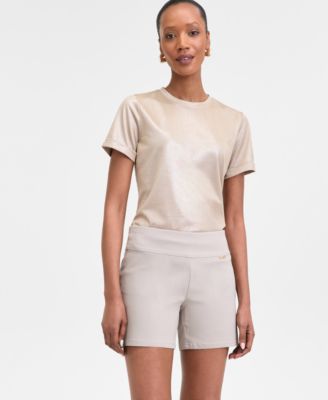 I.N.C. International Concepts - Petite Metallic Tee